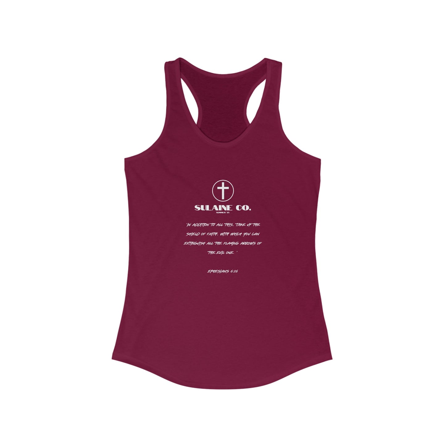 Ephesians 6:16 Racerback Tank