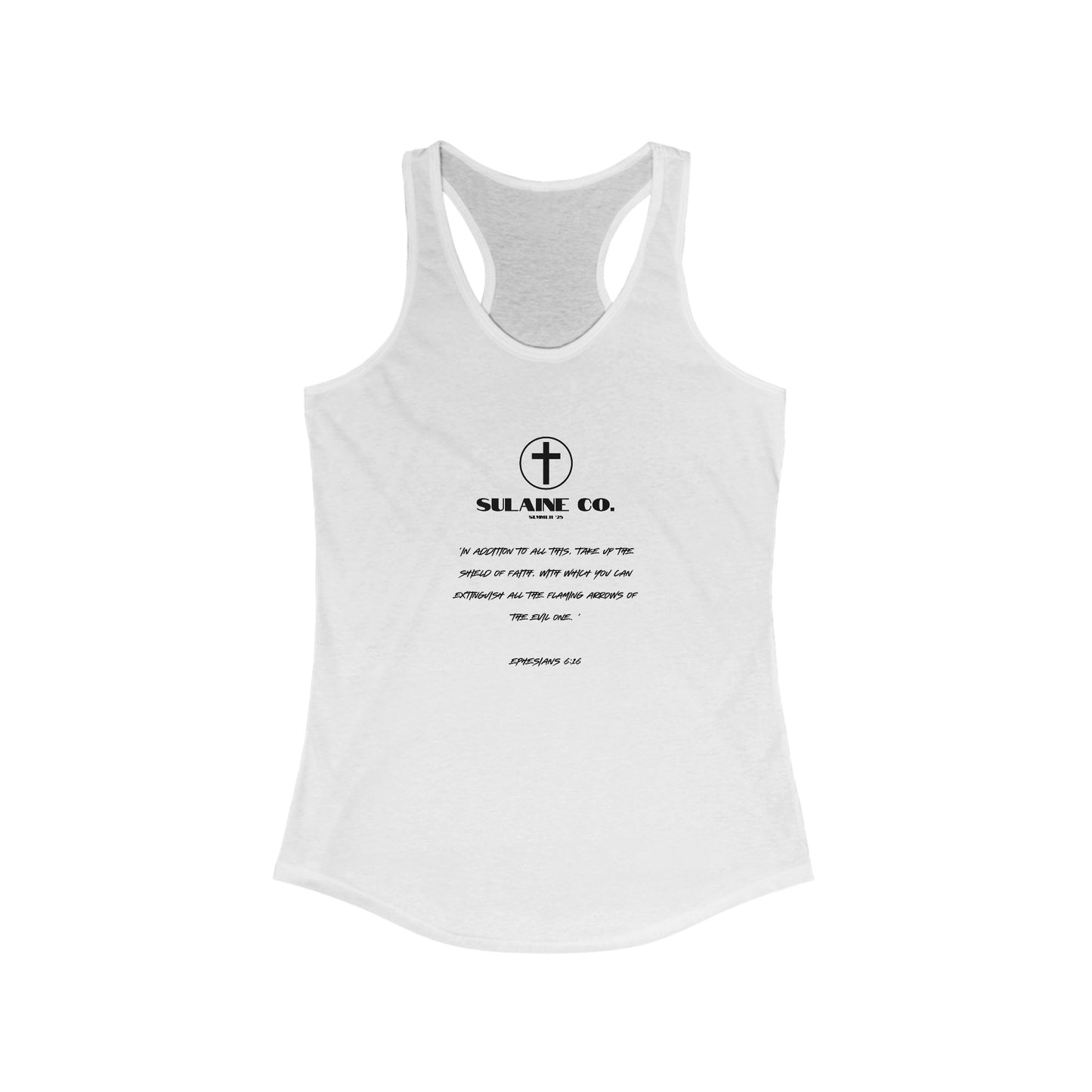 Ephesians 6:16 Racerback Tank