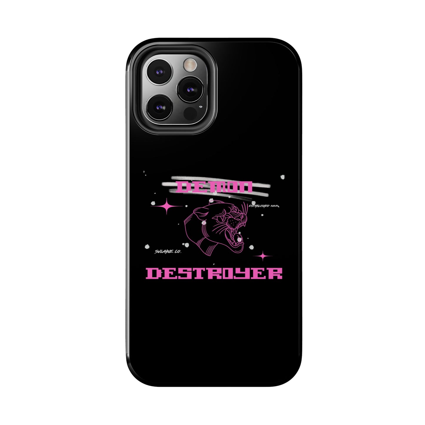 Pink and White “Demon Destroyer” phone case