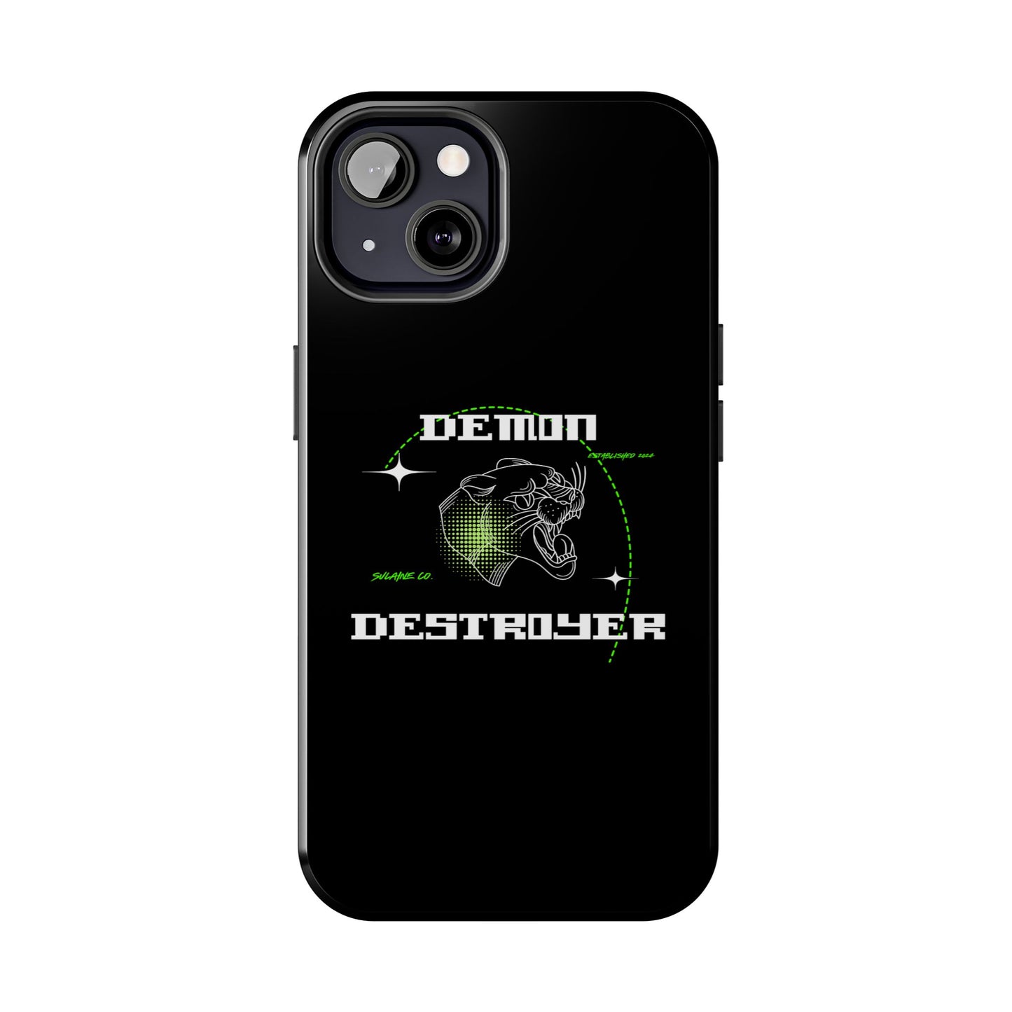 Green & White “Demon Destroyer” phone case