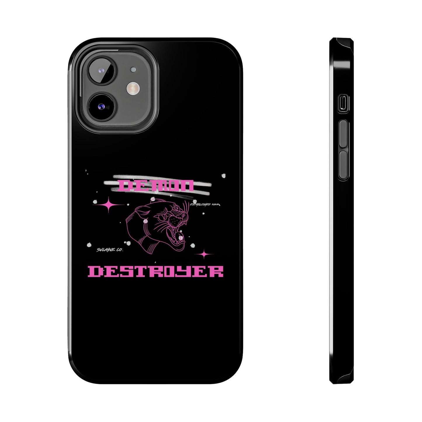 Pink and White “Demon Destroyer” phone case