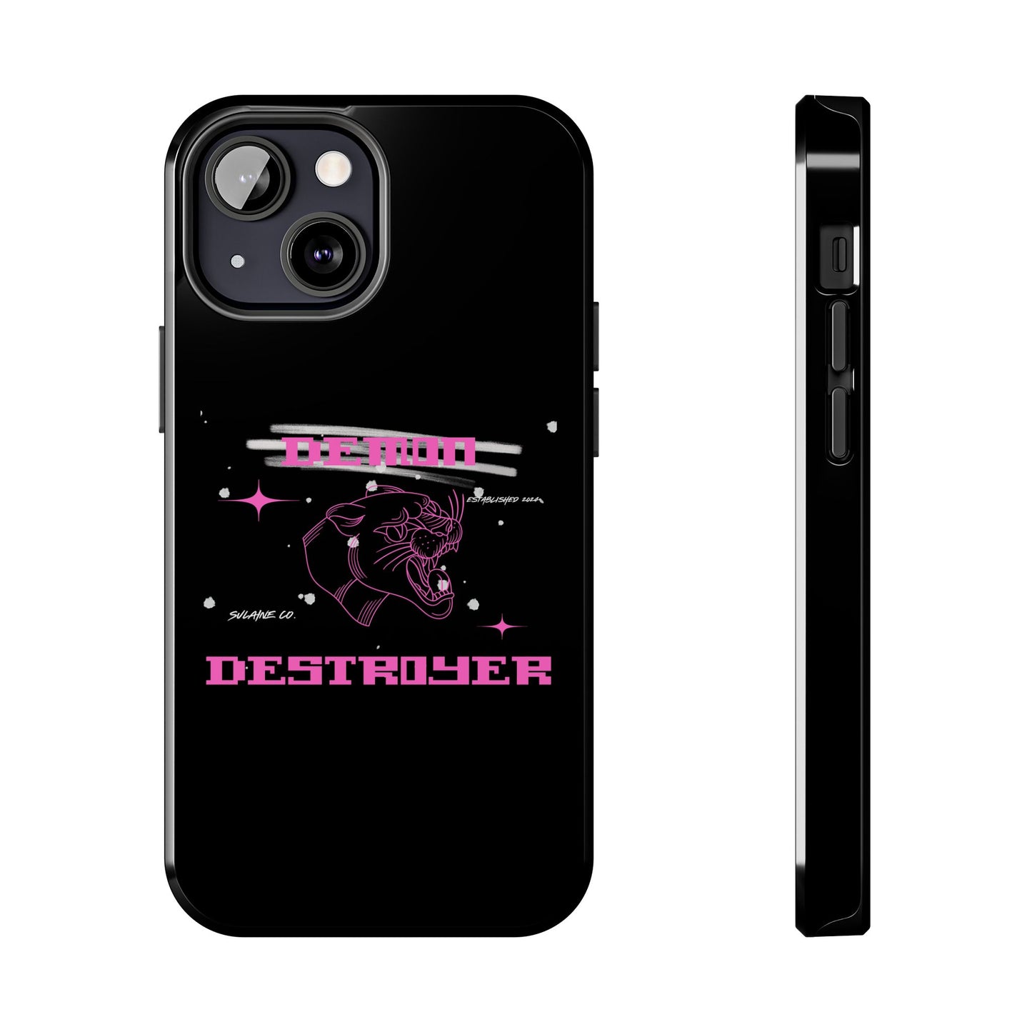 Pink and White “Demon Destroyer” phone case