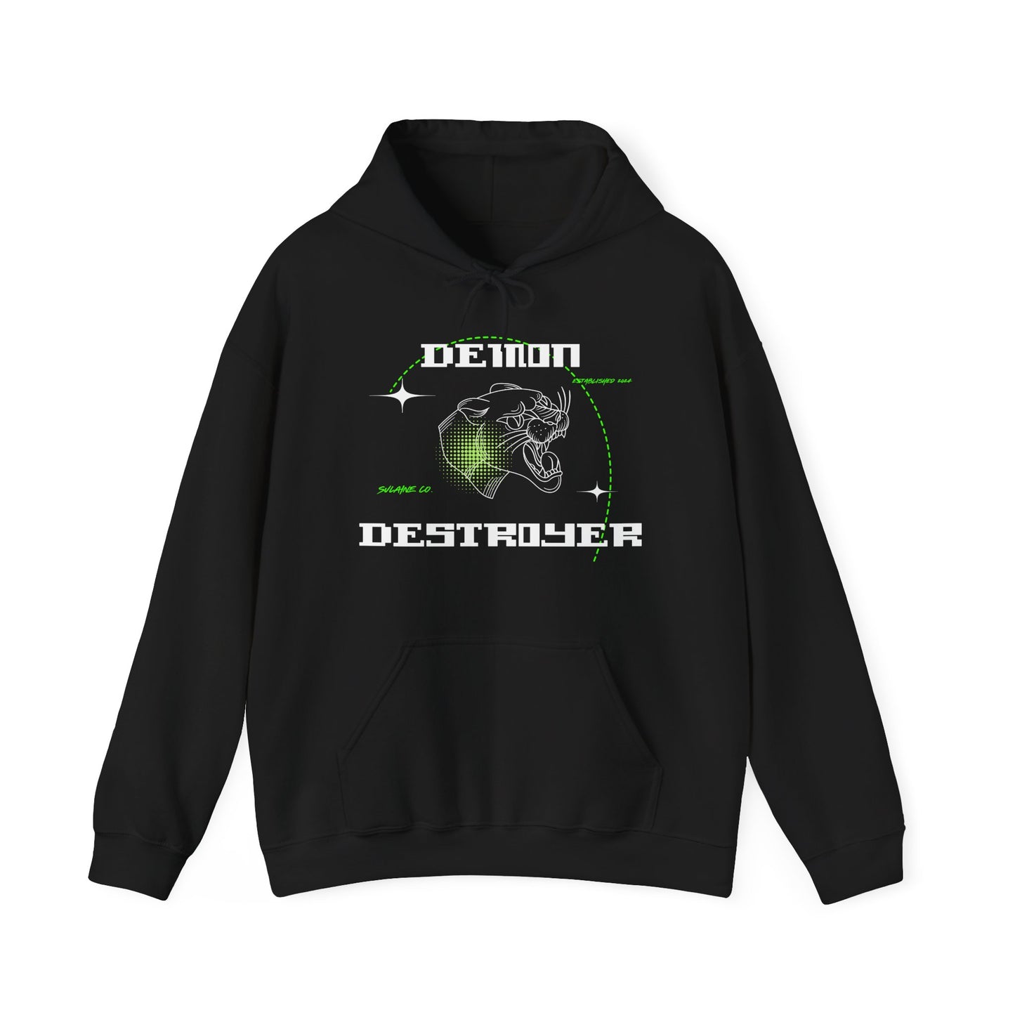 Green & White “Demon Destroyer” hoodie