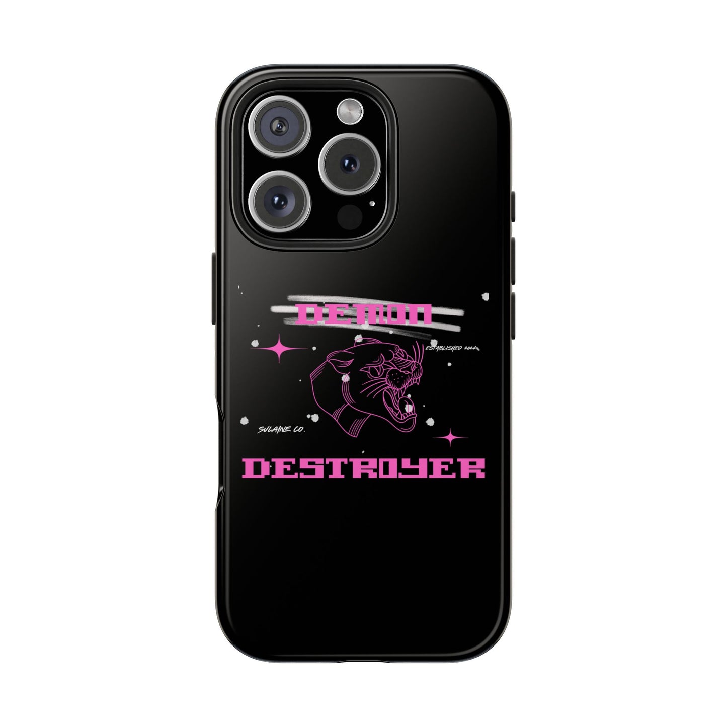 Pink and White “Demon Destroyer” phone case