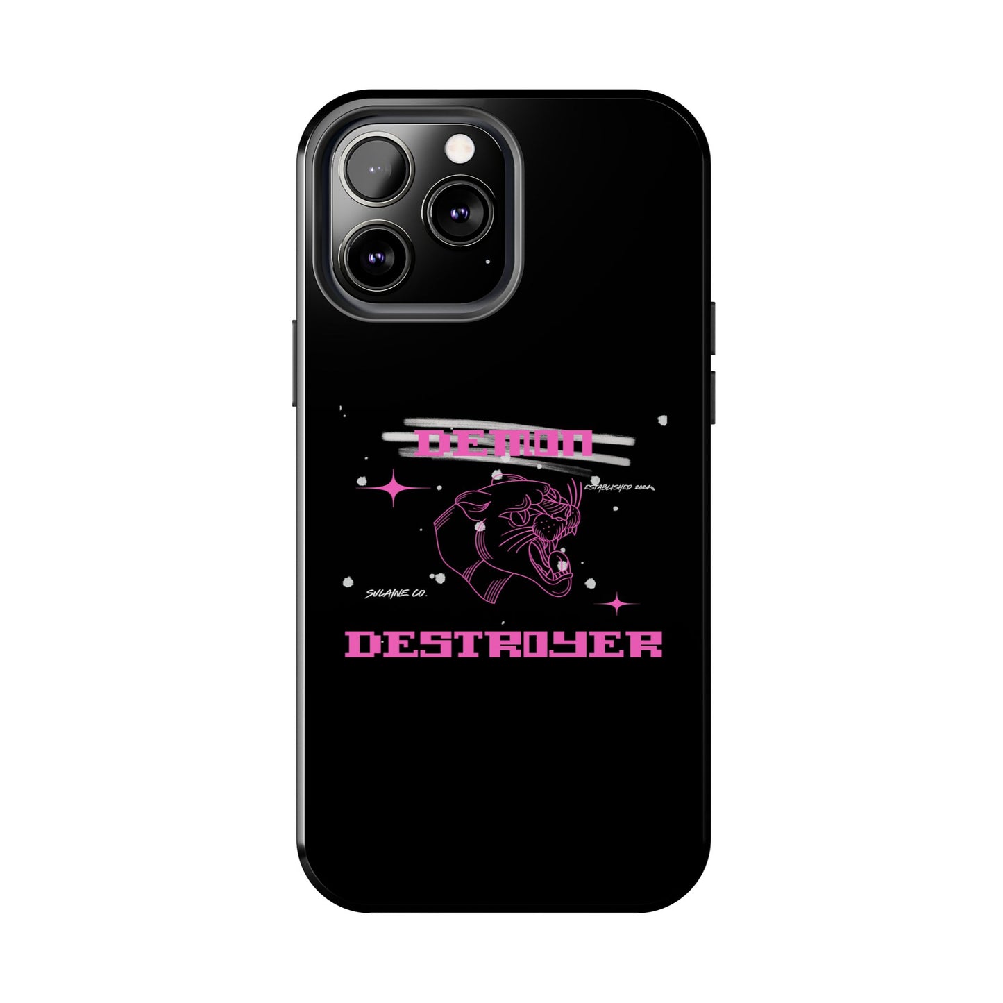 Pink and White “Demon Destroyer” phone case