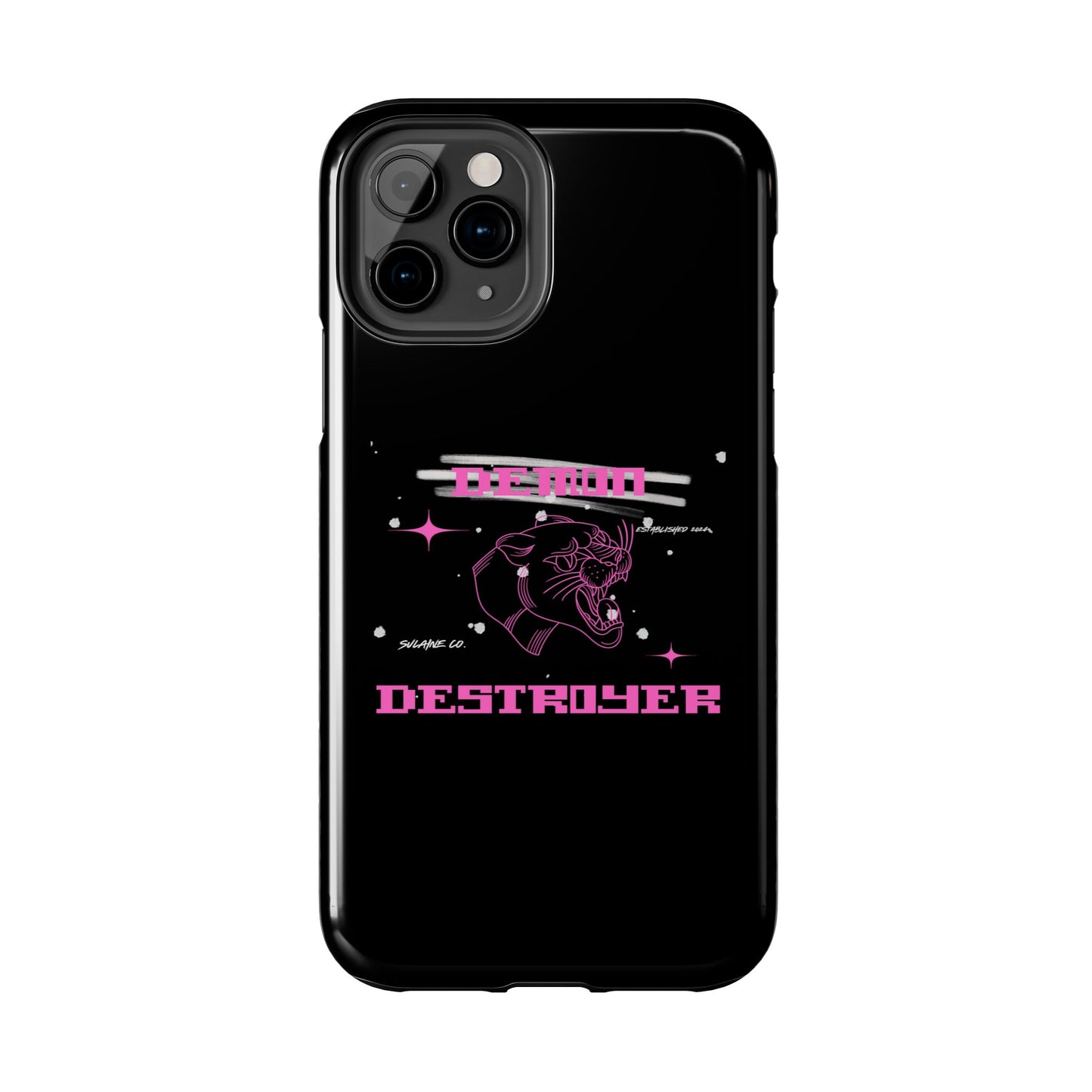 Pink and White “Demon Destroyer” phone case