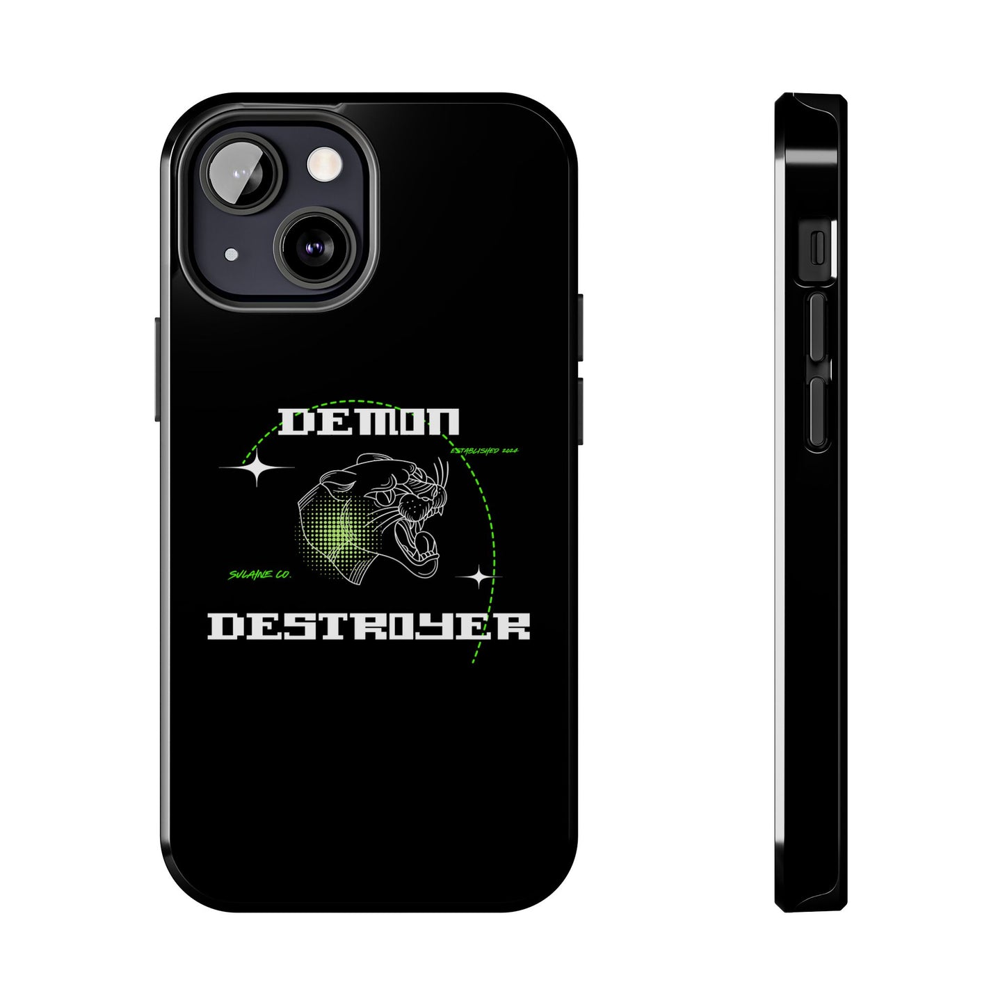 Green & White “Demon Destroyer” phone case