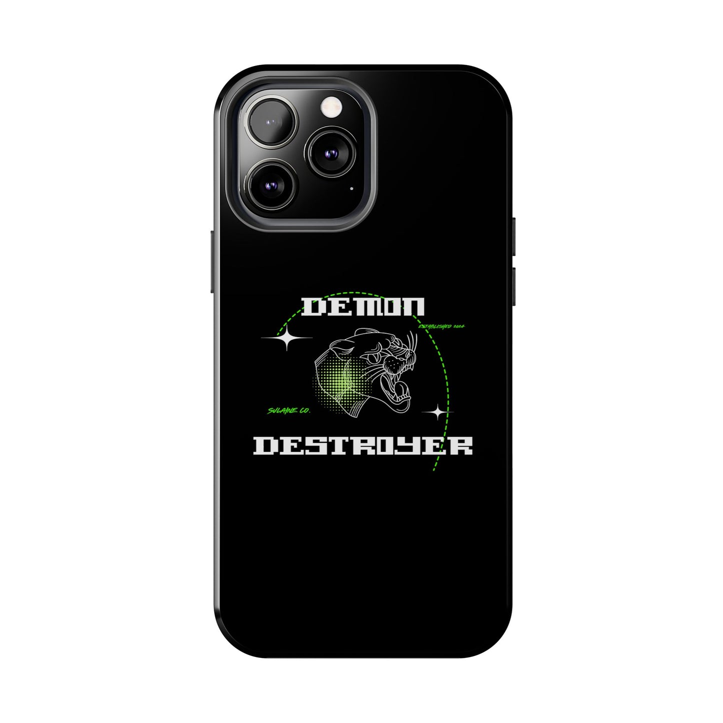 Green & White “Demon Destroyer” phone case