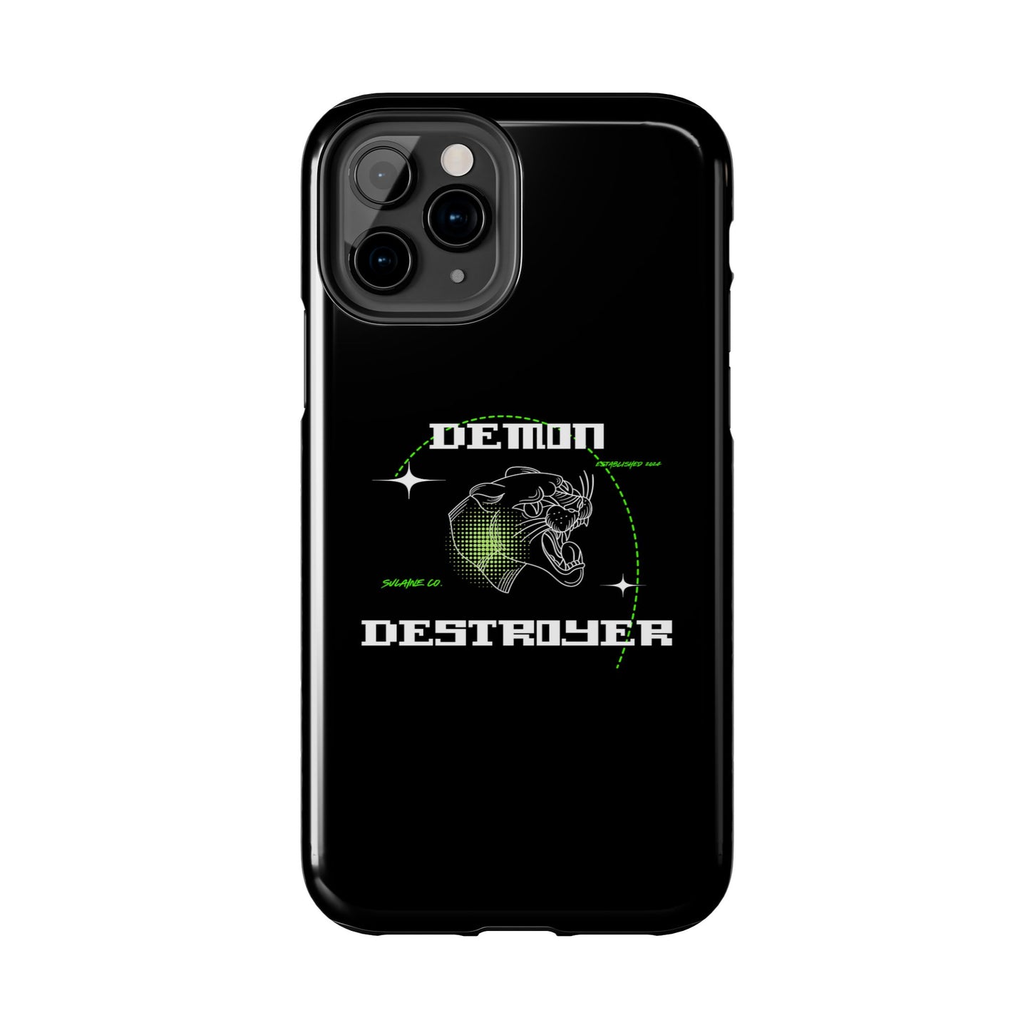 Green & White “Demon Destroyer” phone case