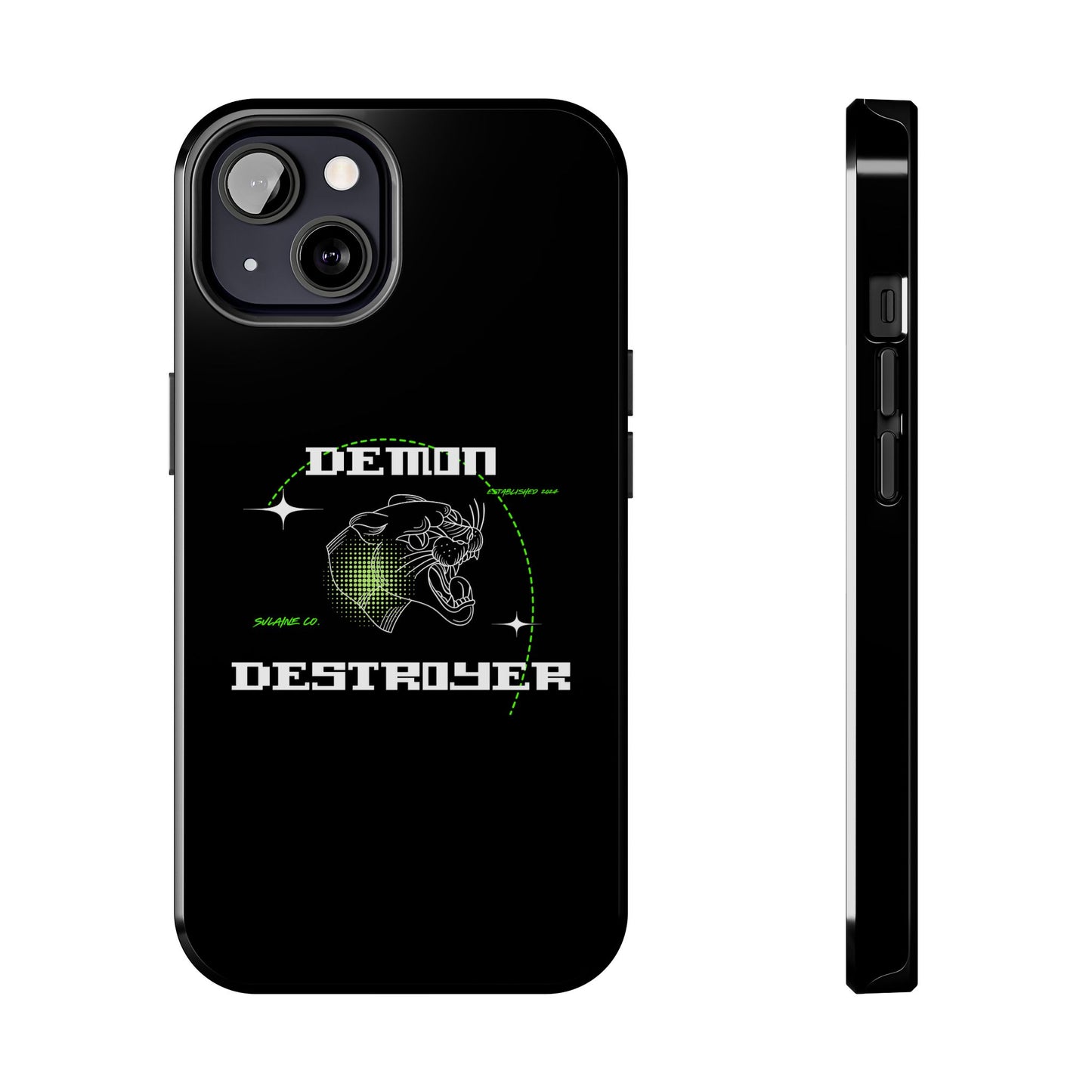 Green & White “Demon Destroyer” phone case