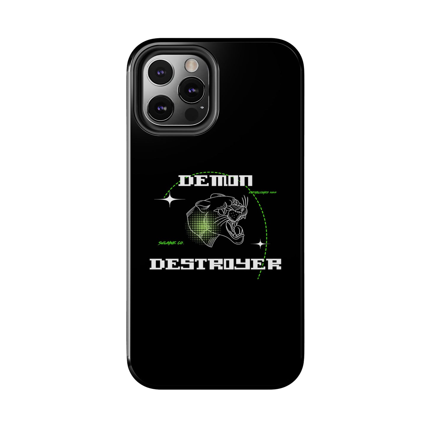 Green & White “Demon Destroyer” phone case