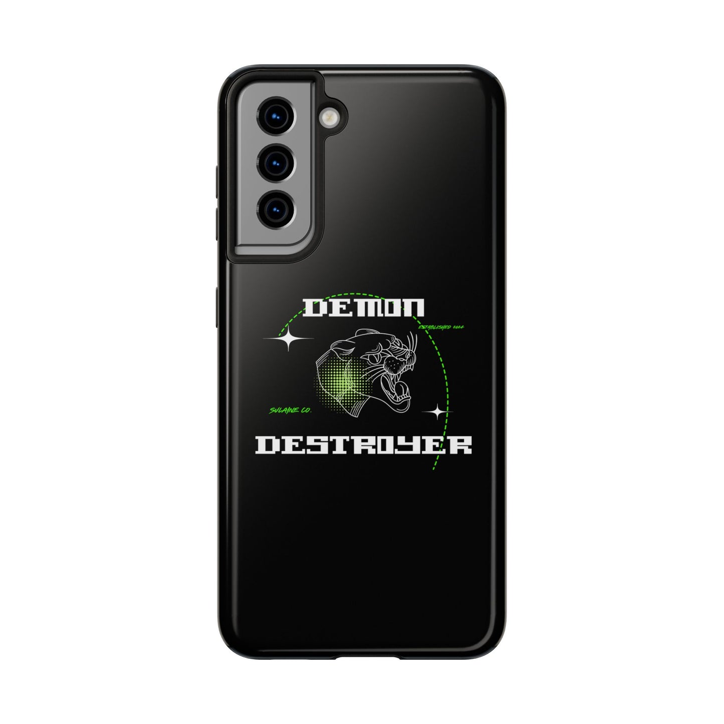 Green & White “Demon Destroyer” phone case