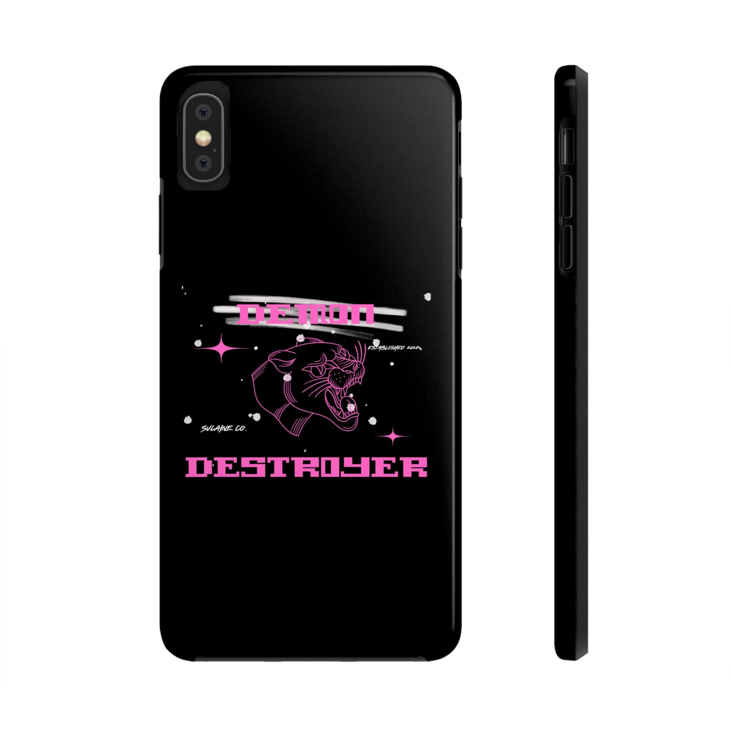 Pink and White “Demon Destroyer” phone case