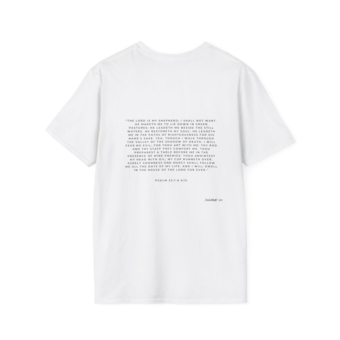 White “Psalm 23” T-shirt