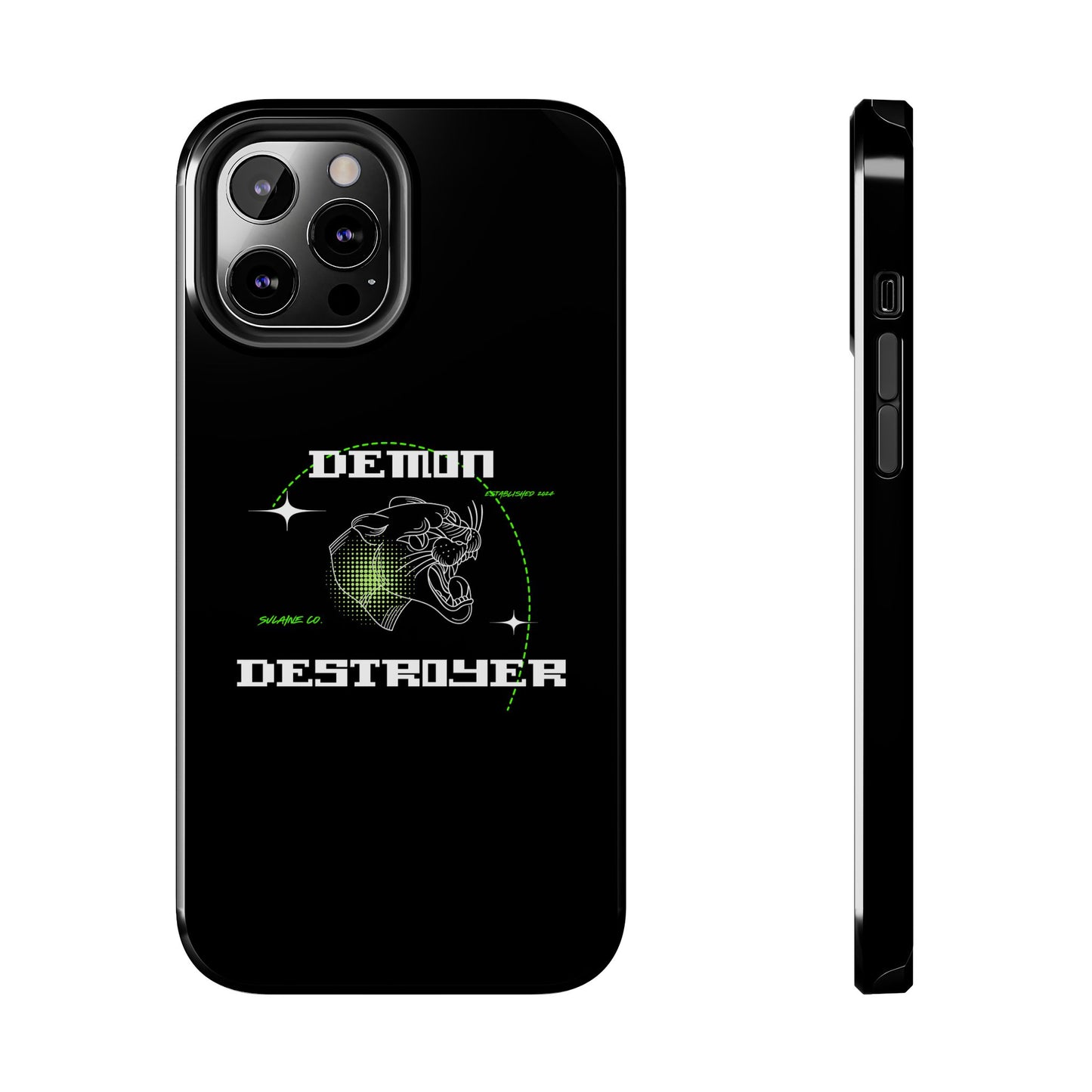 Green & White “Demon Destroyer” phone case