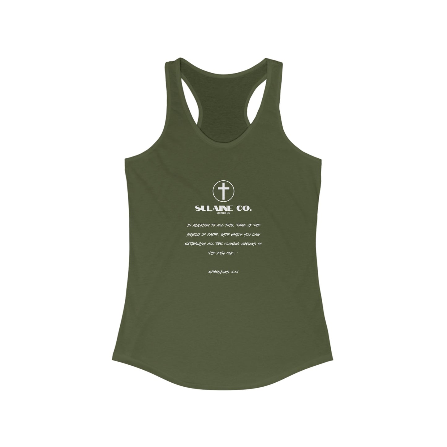 Ephesians 6:16 Racerback Tank