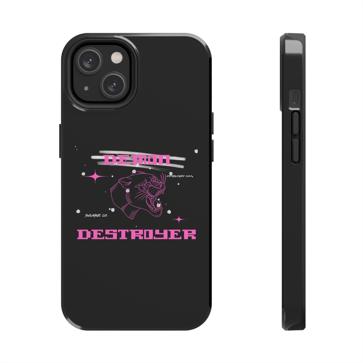 Pink and White “Demon Destroyer” phone case