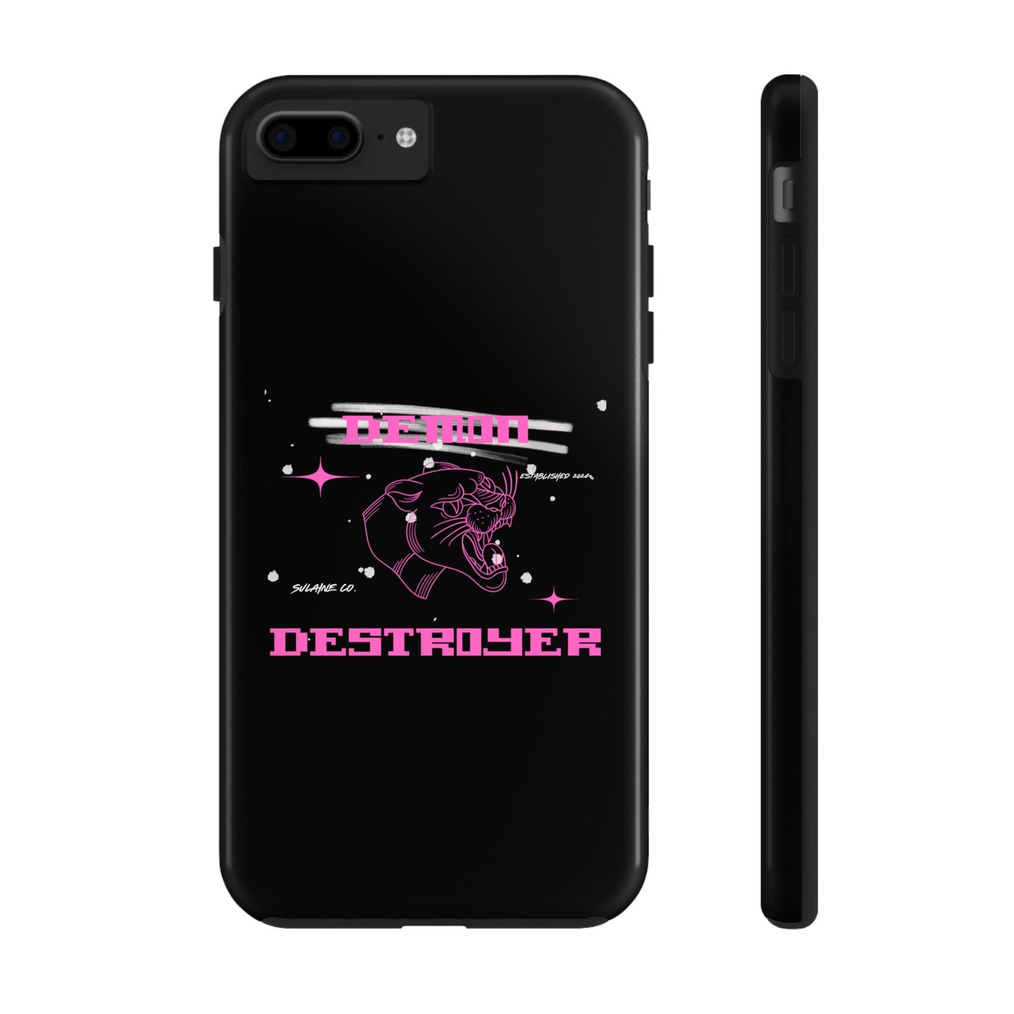 Pink and White “Demon Destroyer” phone case