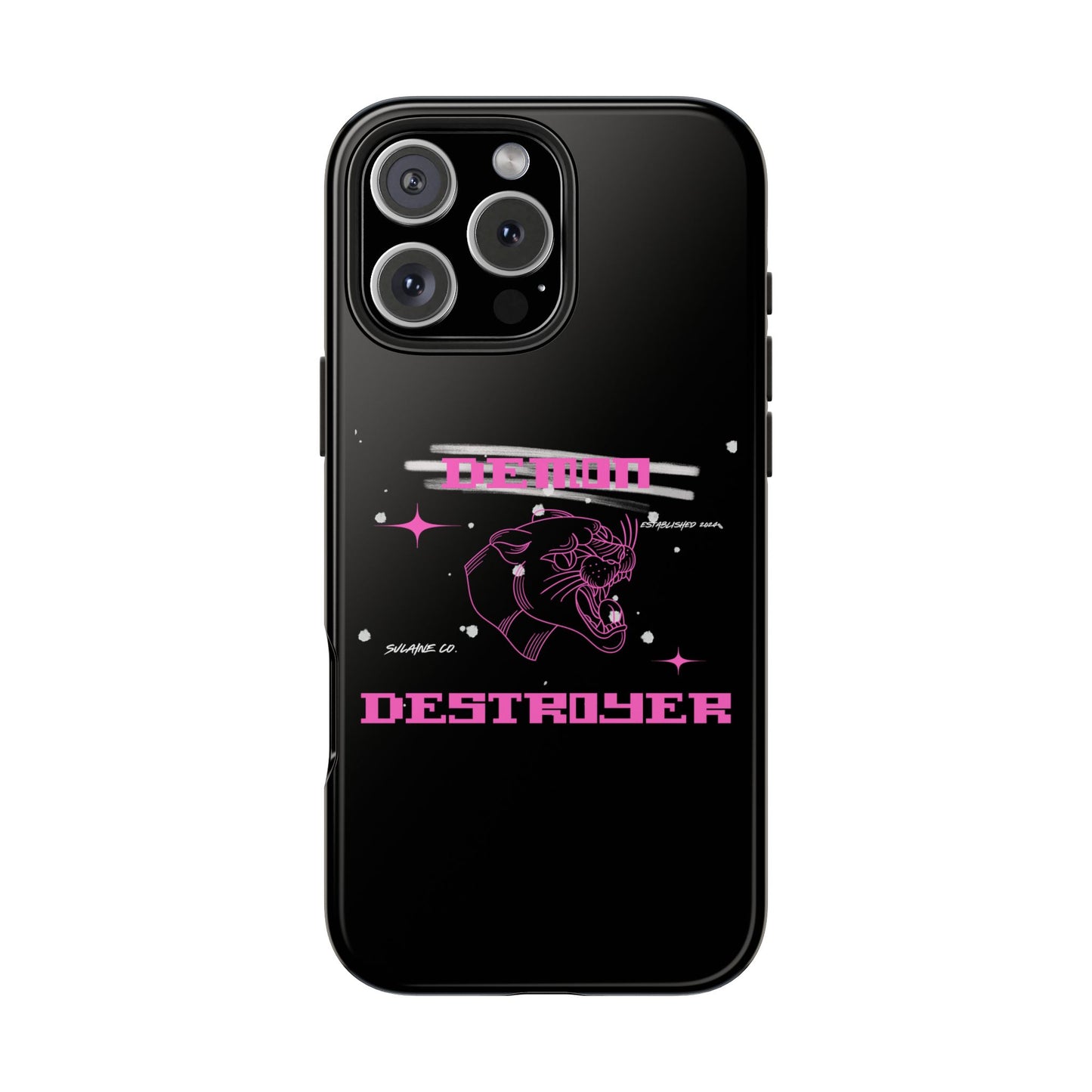 Pink and White “Demon Destroyer” phone case