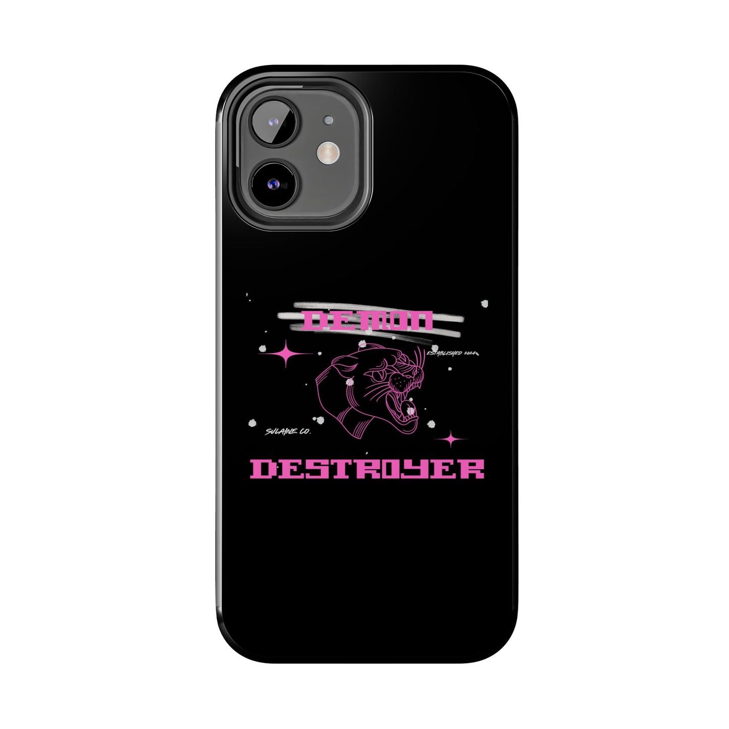 Pink and White “Demon Destroyer” phone case