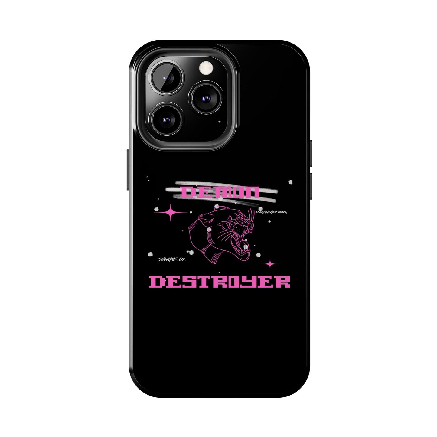 Pink and White “Demon Destroyer” phone case