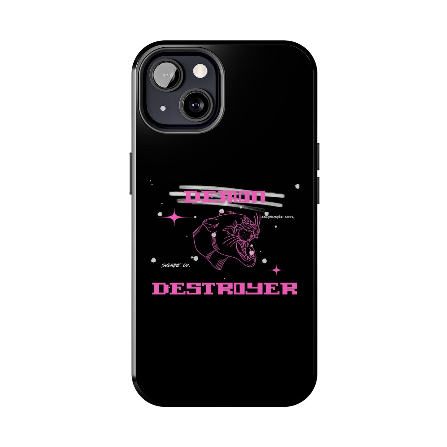 Pink and White “Demon Destroyer” phone case