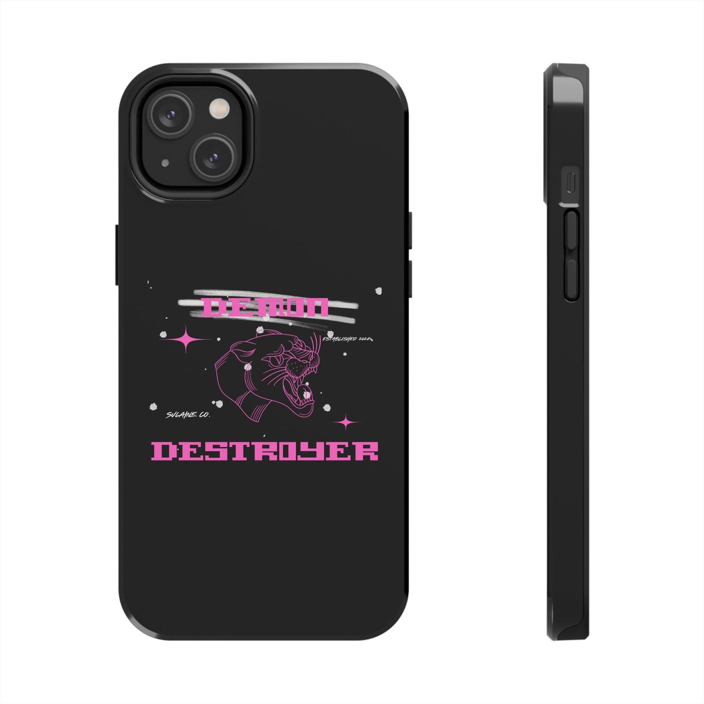 Pink and White “Demon Destroyer” phone case