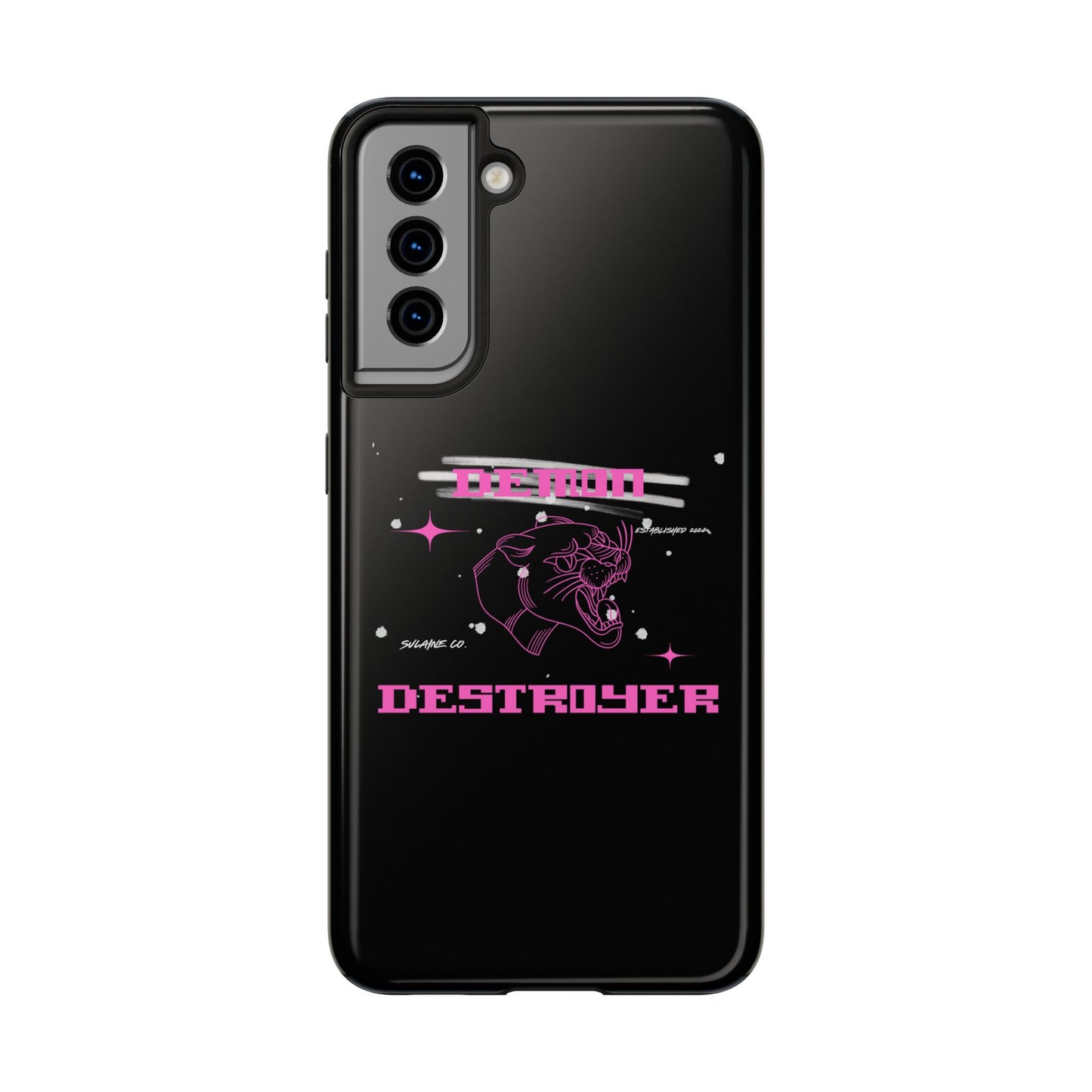 Pink and White “Demon Destroyer” phone case