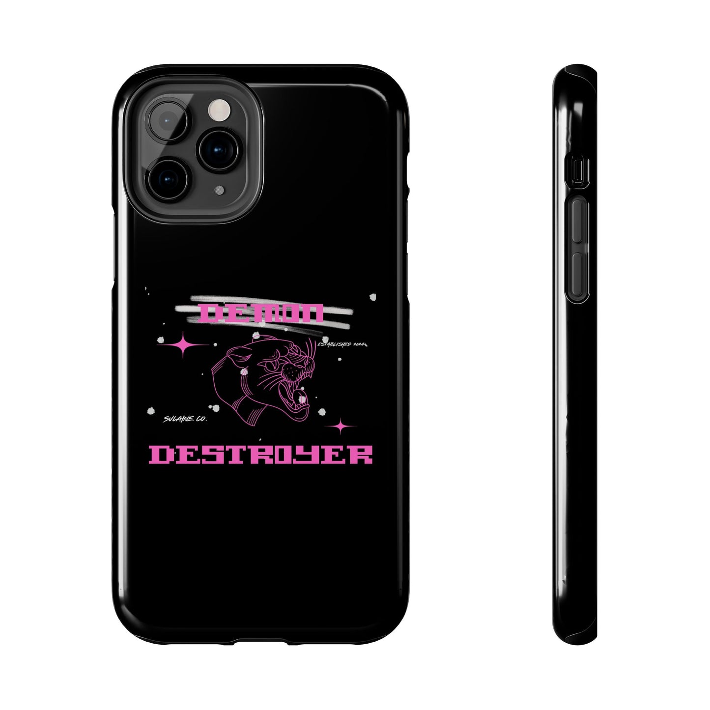 Pink and White “Demon Destroyer” phone case