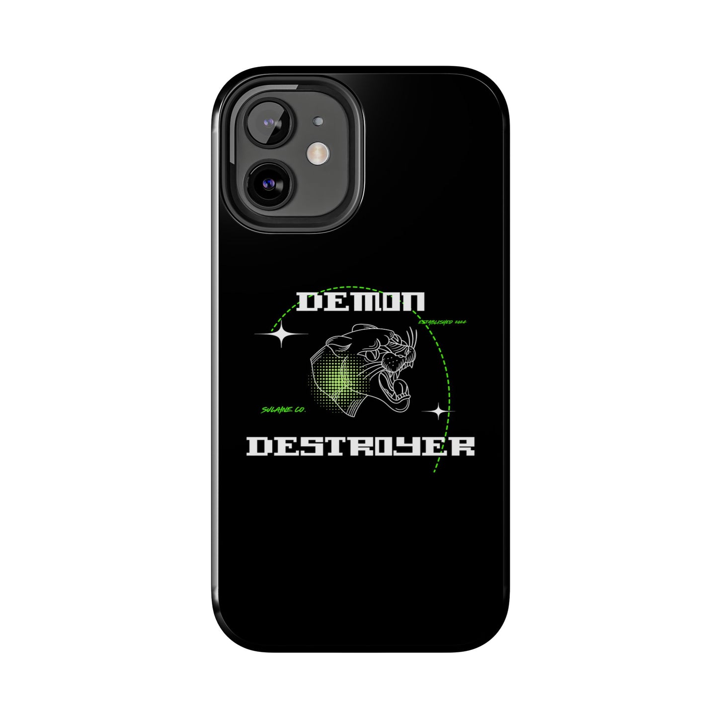 Green & White “Demon Destroyer” phone case