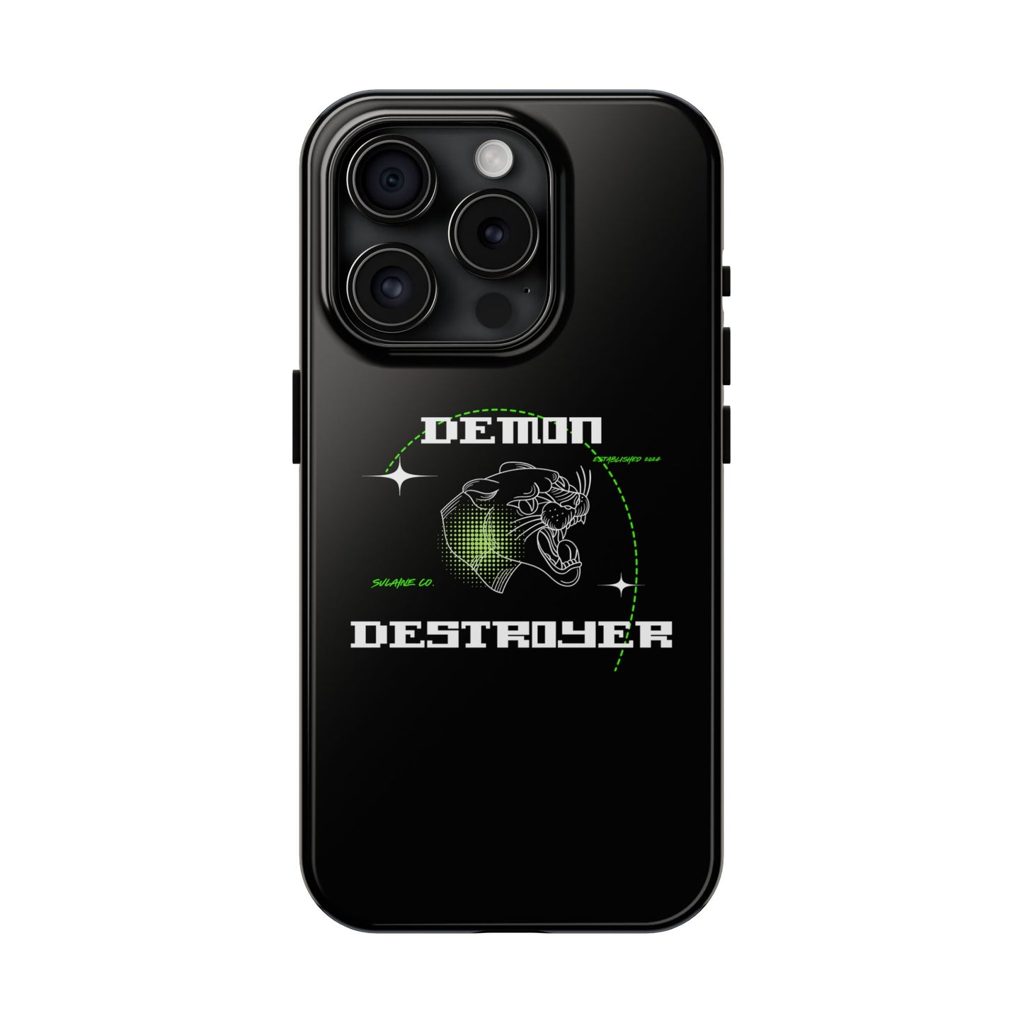 Green & White “Demon Destroyer” phone case