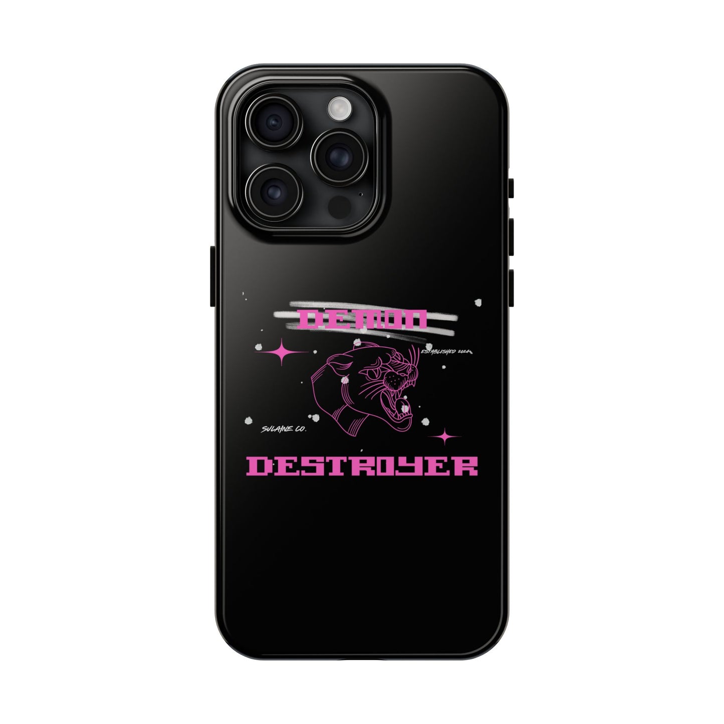 Pink and White “Demon Destroyer” phone case