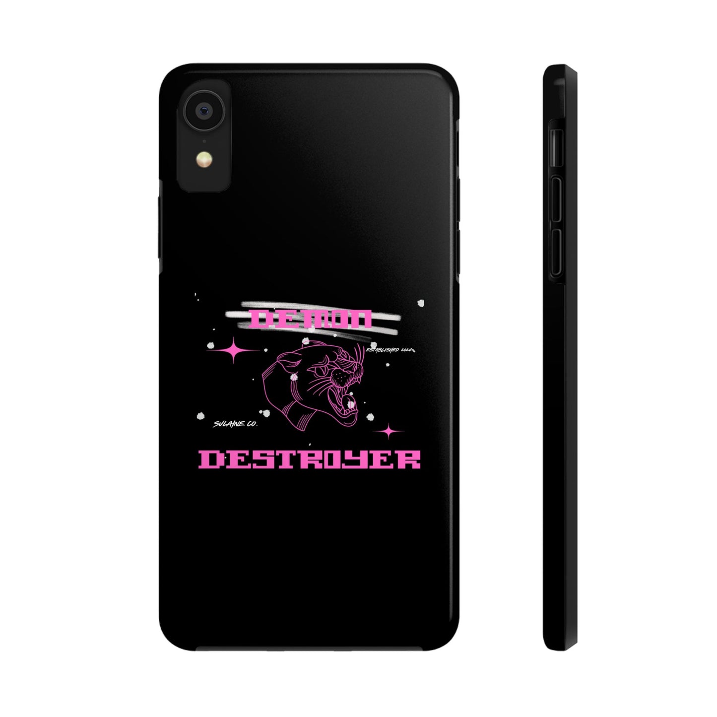 Pink and White “Demon Destroyer” phone case