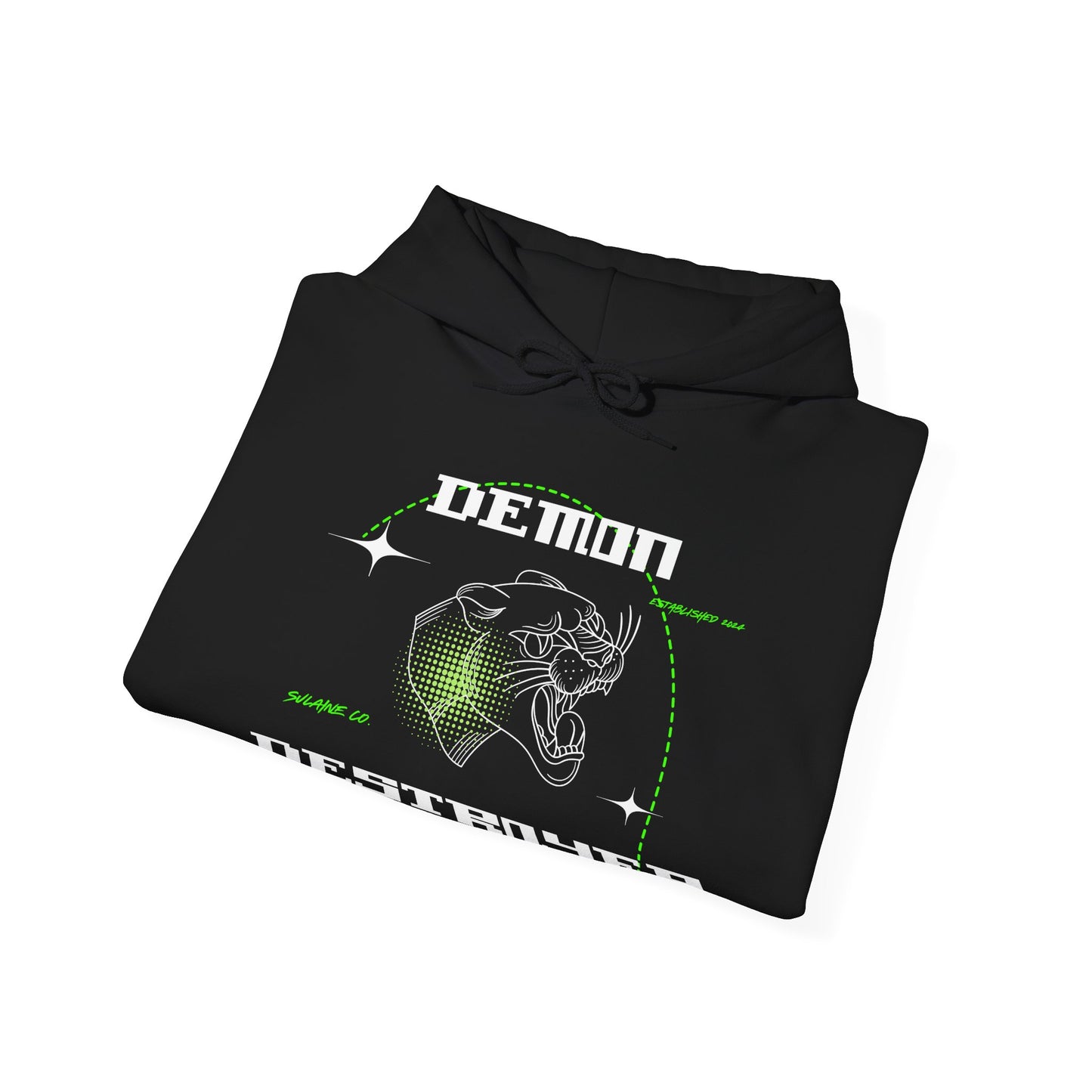 Green & White “Demon Destroyer” hoodie