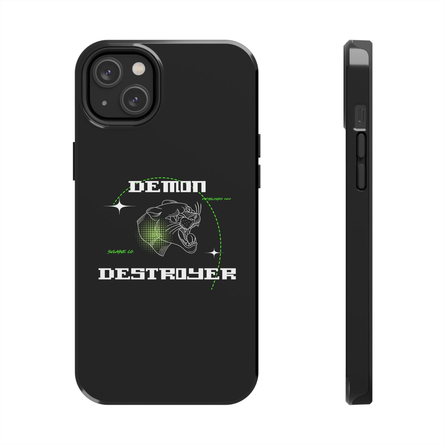 Green & White “Demon Destroyer” phone case