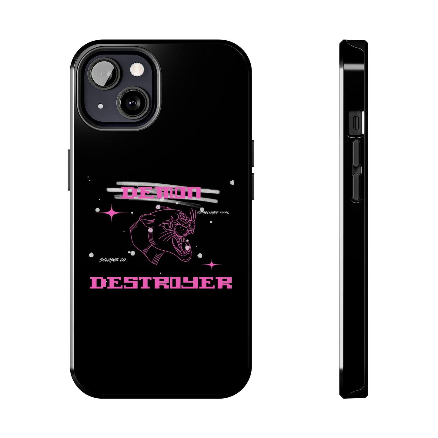 Pink and White “Demon Destroyer” phone case