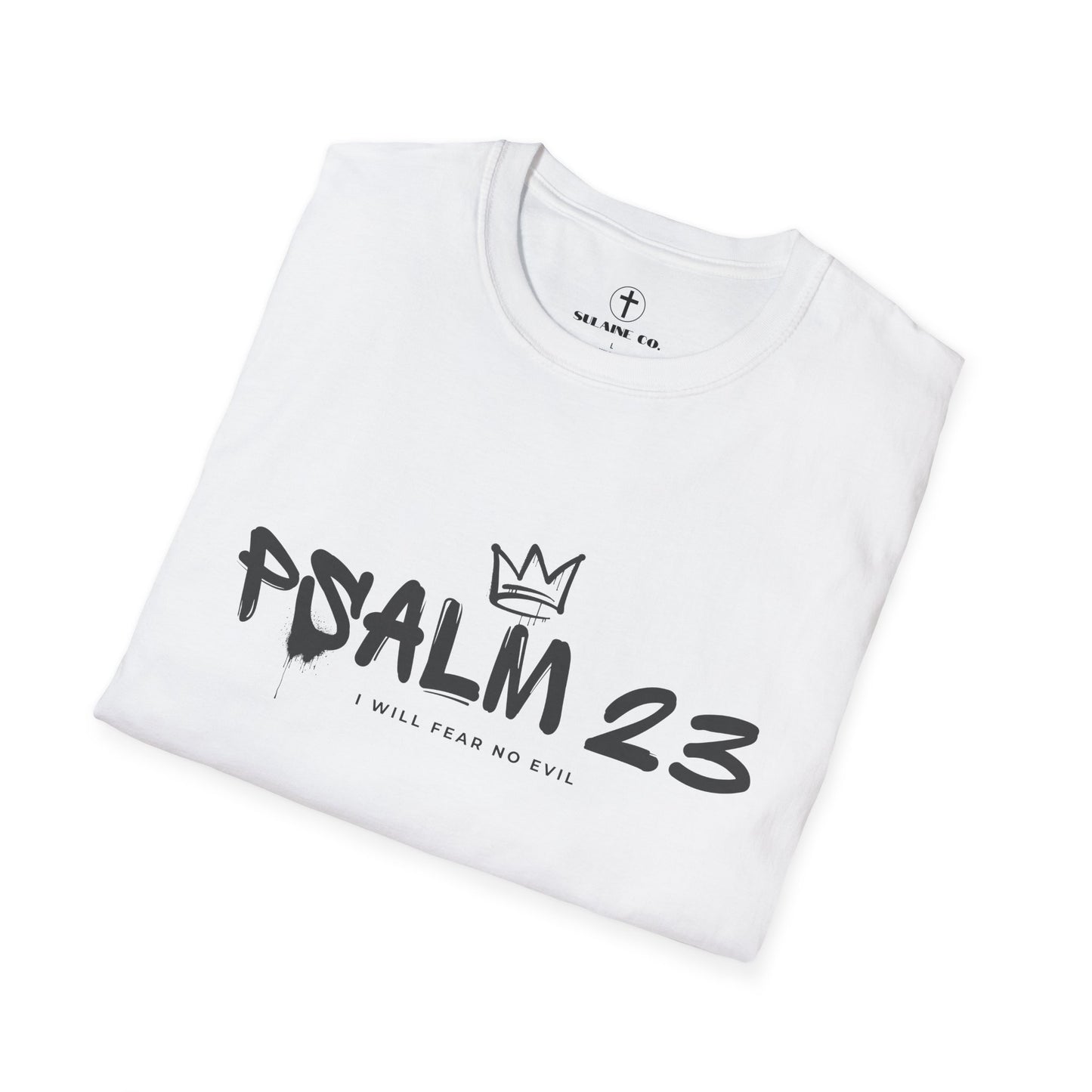 White “Psalm 23” T-shirt