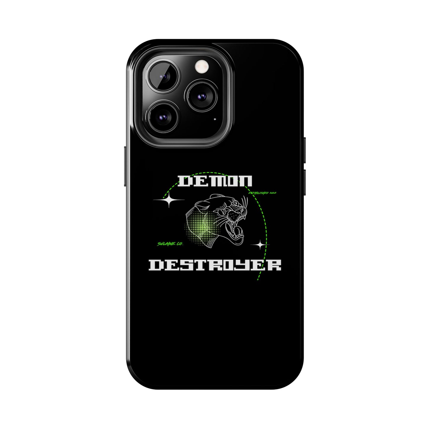 Green & White “Demon Destroyer” phone case