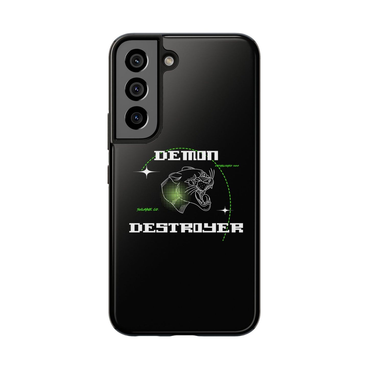 Green & White “Demon Destroyer” phone case