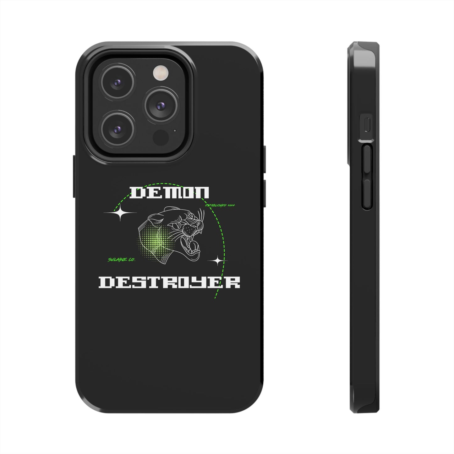 Green & White “Demon Destroyer” phone case