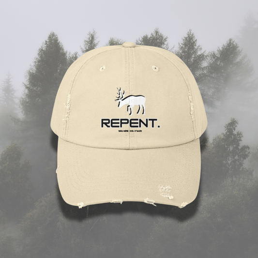 REPENT. distressed cap - Stag