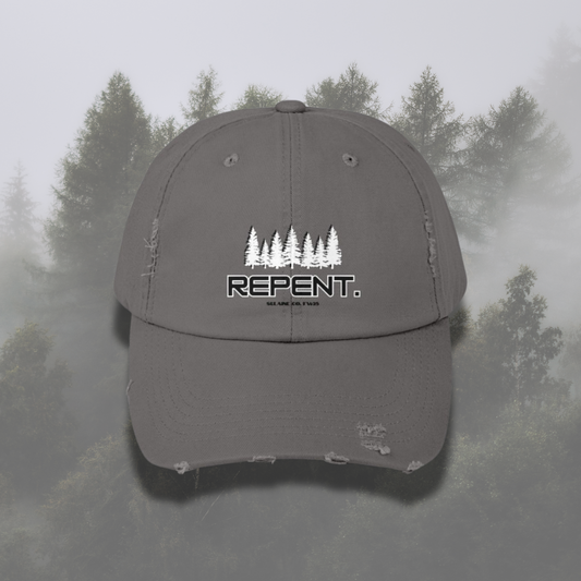 REPENT. distressed cap - Forest