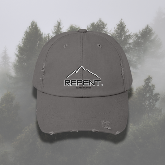 REPENT. distressed cap - Mountain