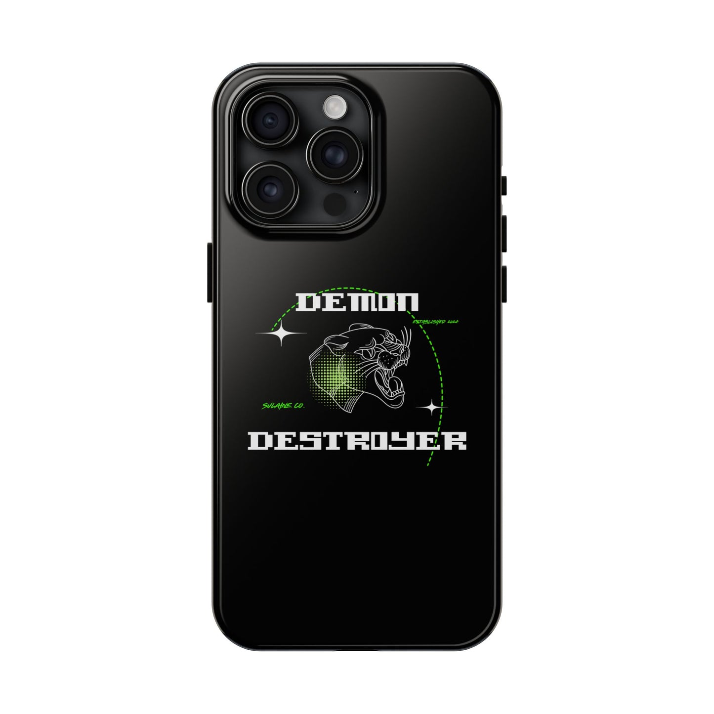 Green & White “Demon Destroyer” phone case