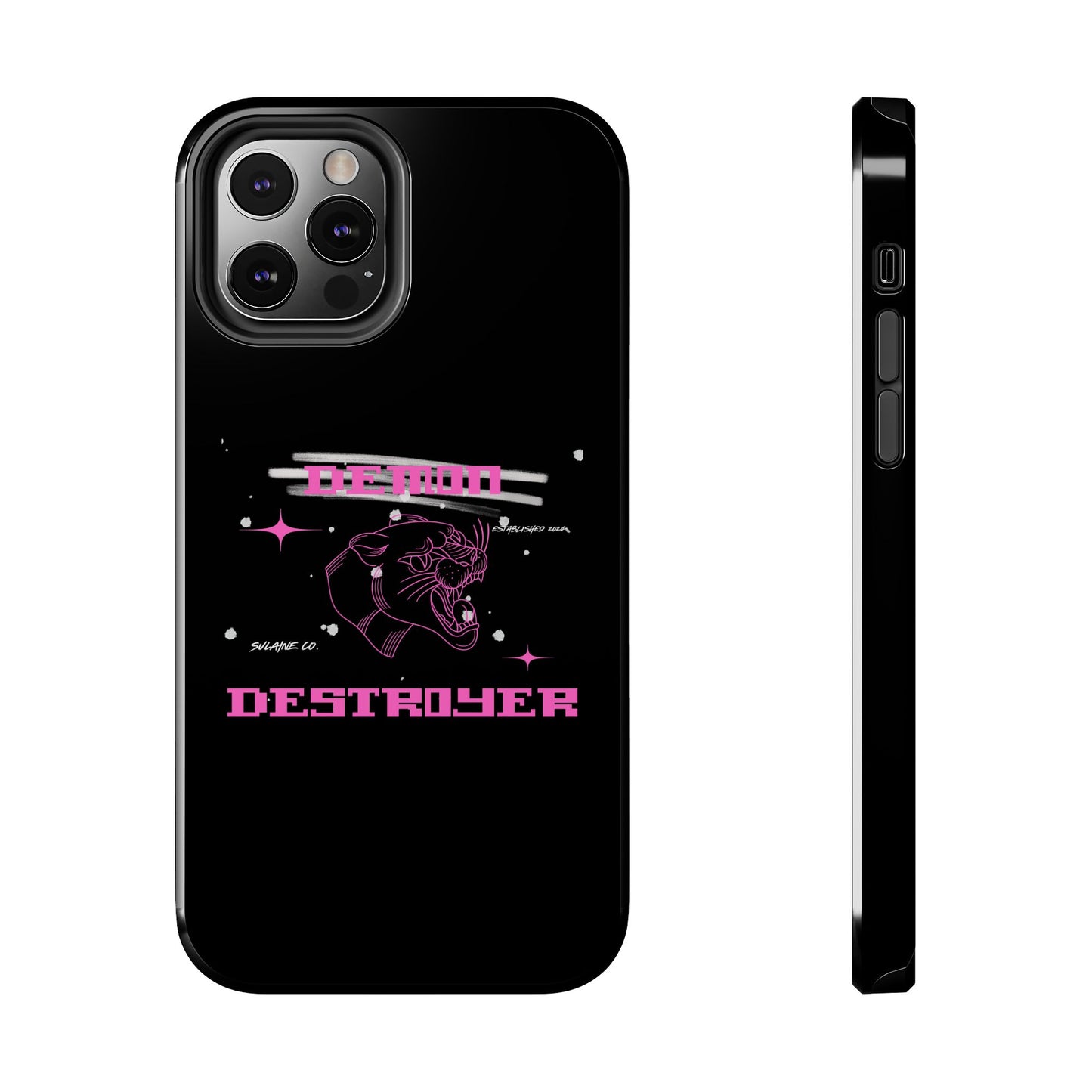 Pink and White “Demon Destroyer” phone case