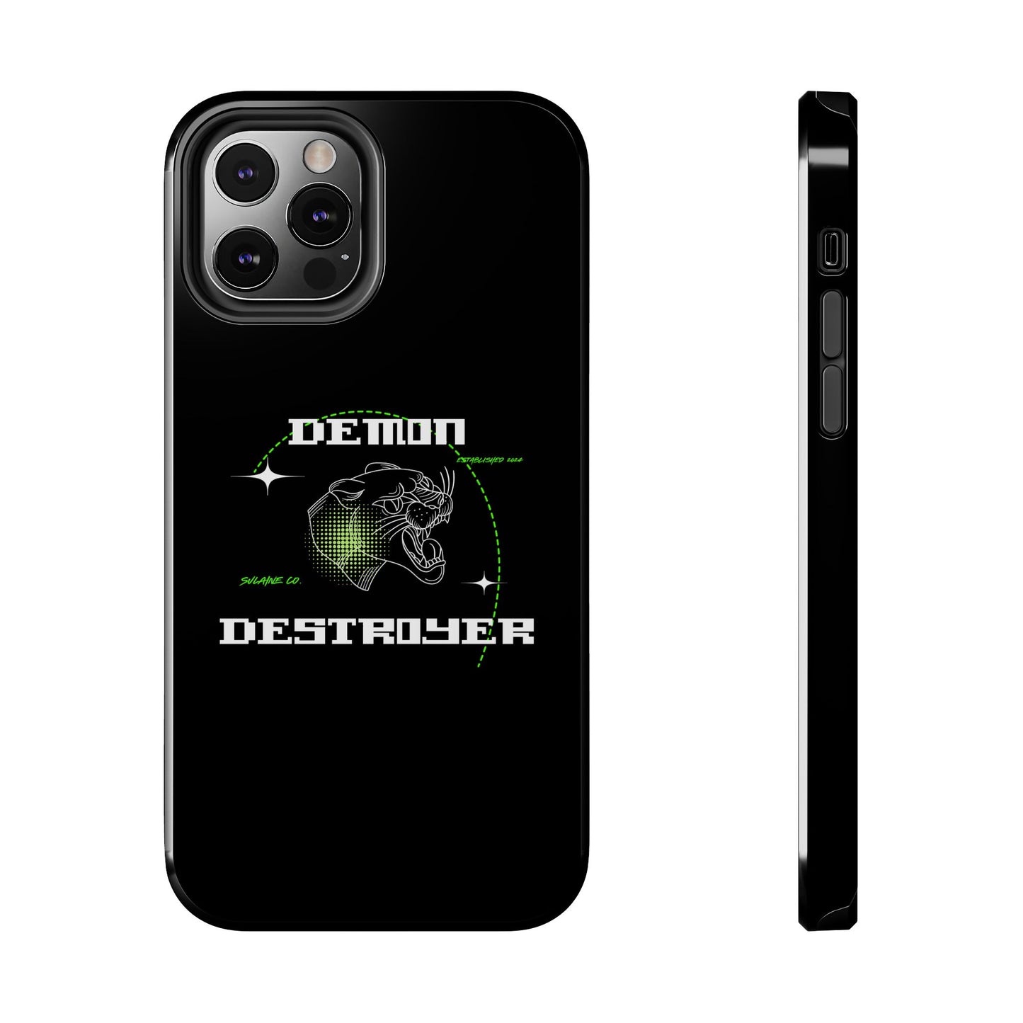 Green & White “Demon Destroyer” phone case