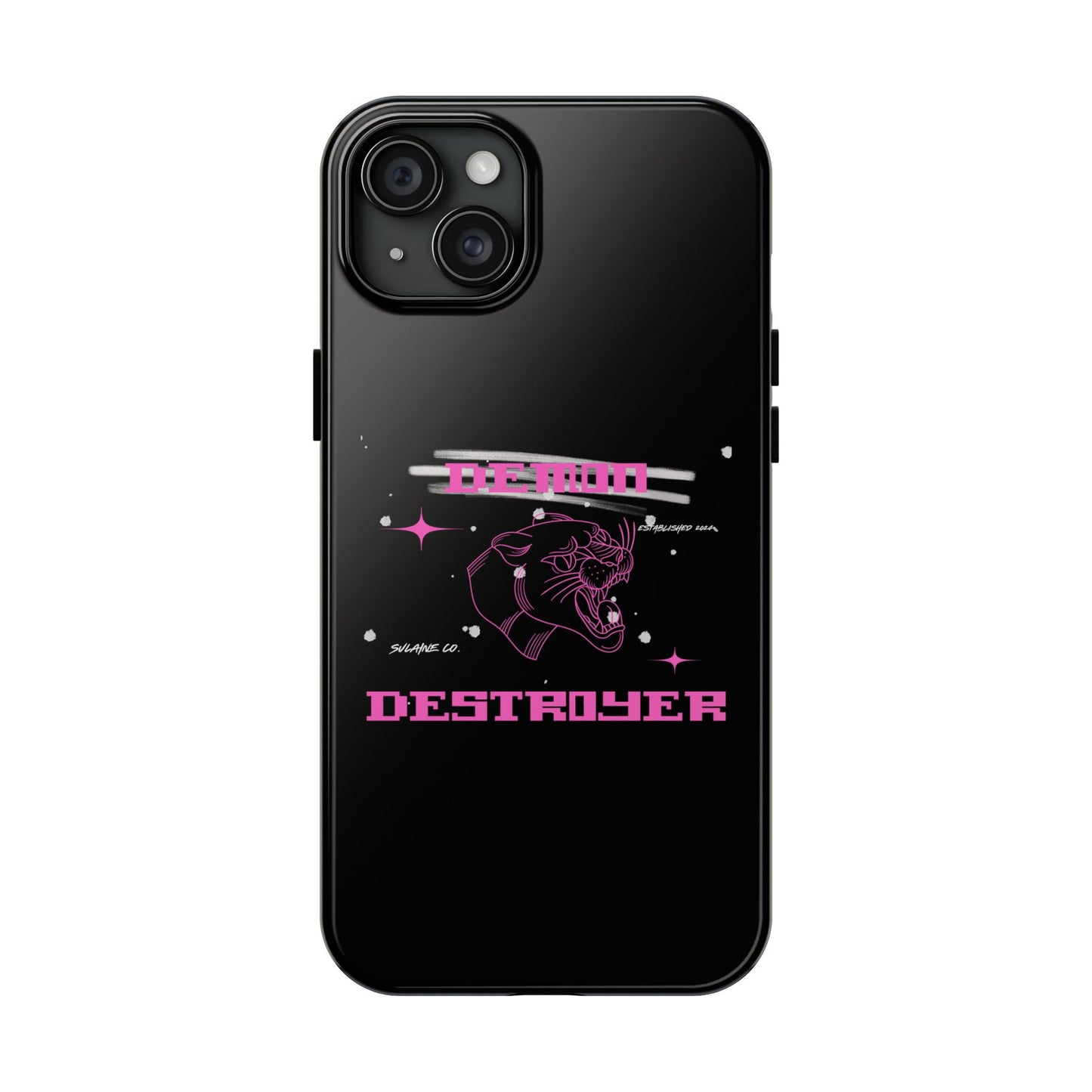 Pink and White “Demon Destroyer” phone case