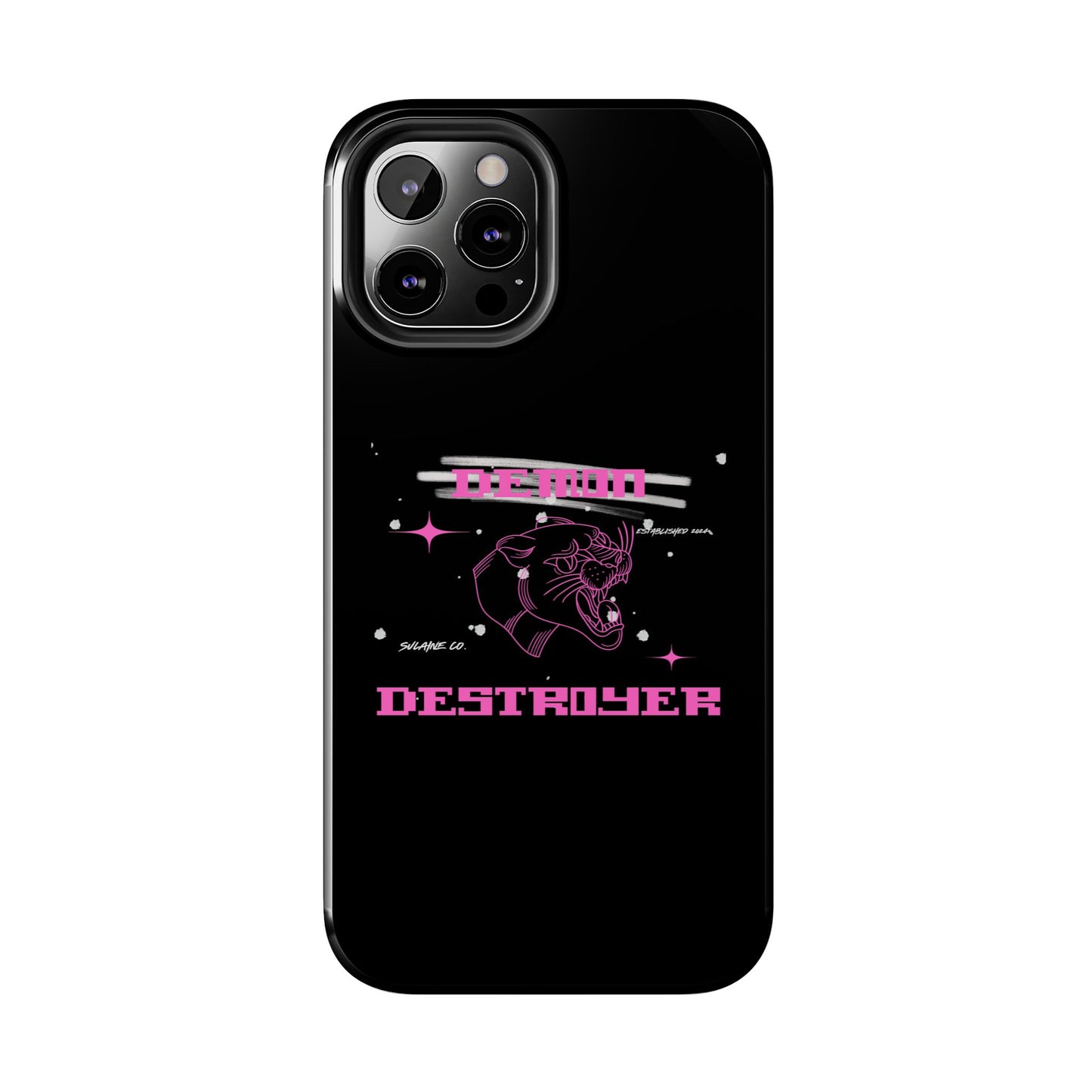 Pink and White “Demon Destroyer” phone case