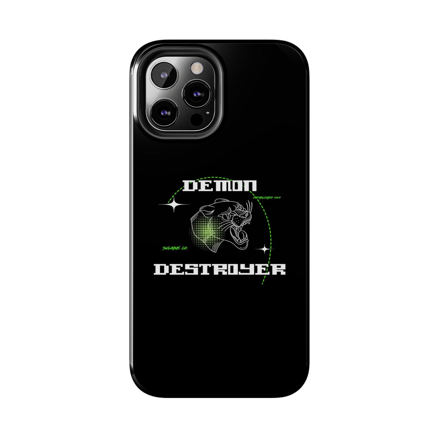 Green & White “Demon Destroyer” phone case