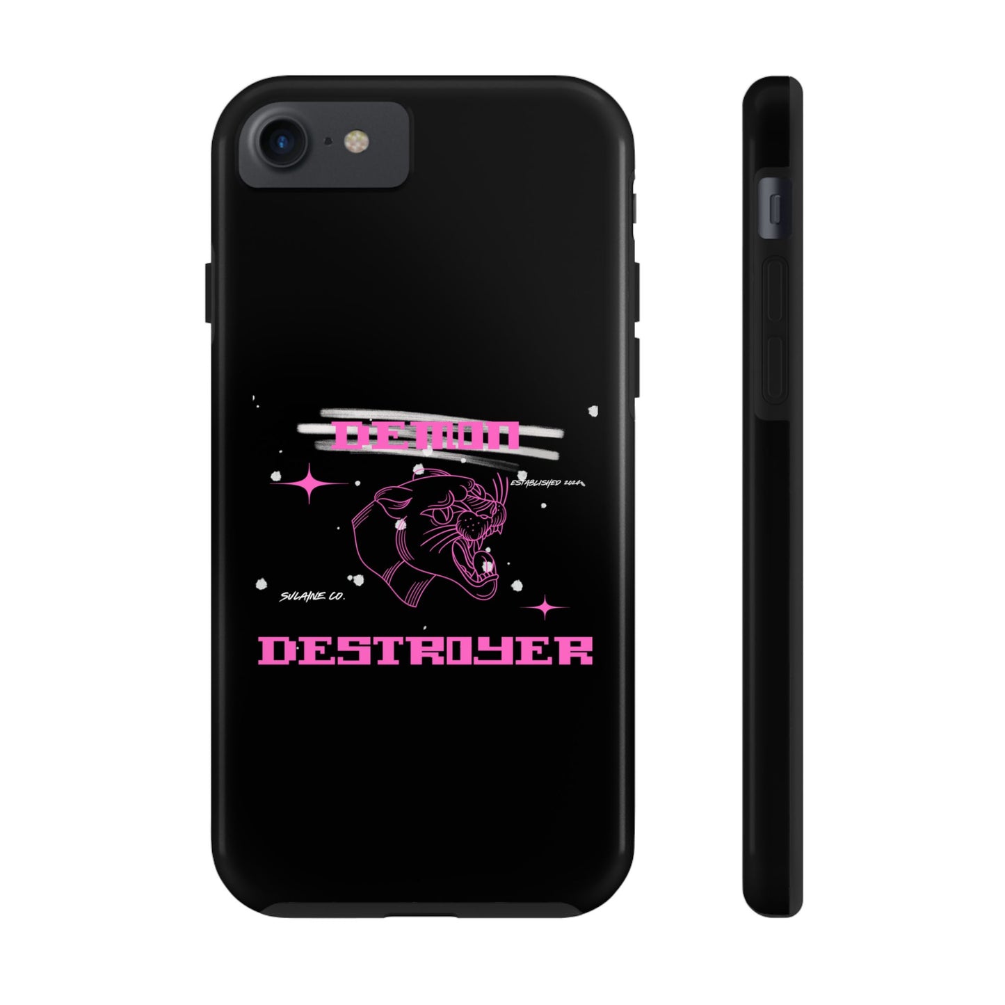 Pink and White “Demon Destroyer” phone case